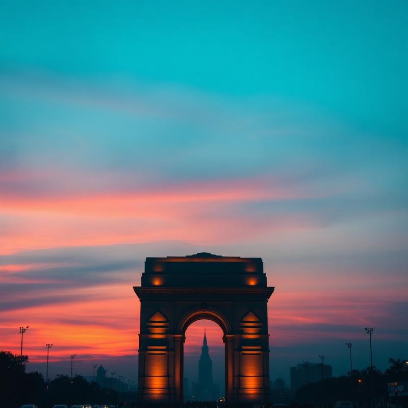 Delhi skyline